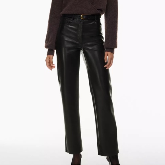 Aritzia Pants - Aritzia Melina Leather Pants in Black